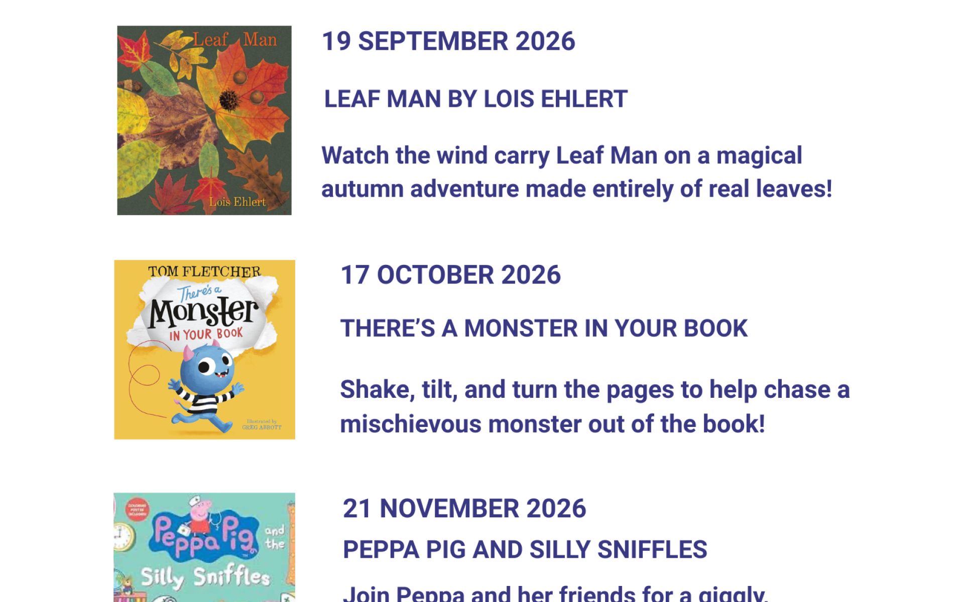 English Story Time Herbst 2026