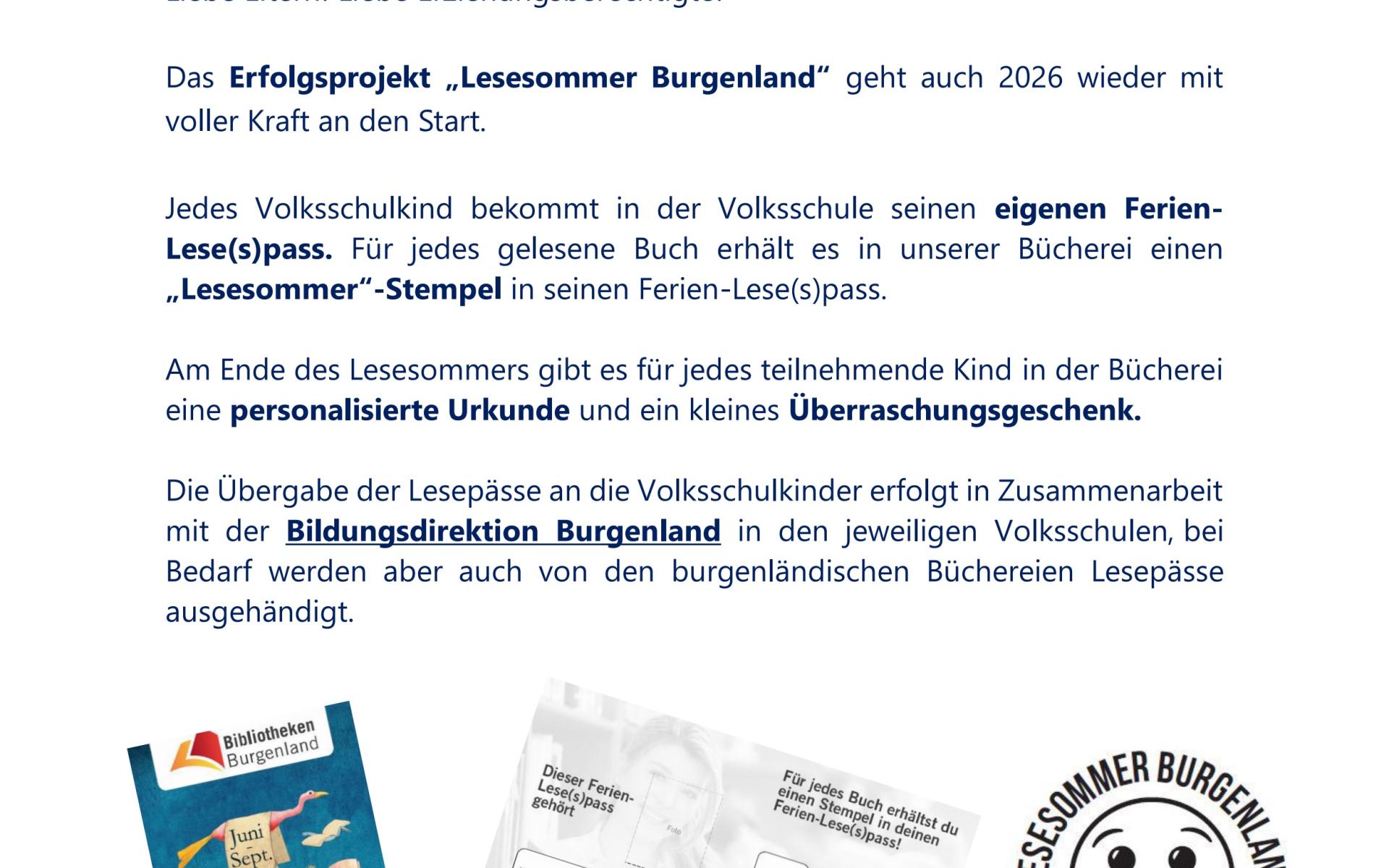 Lesesommer Volksschule 1
