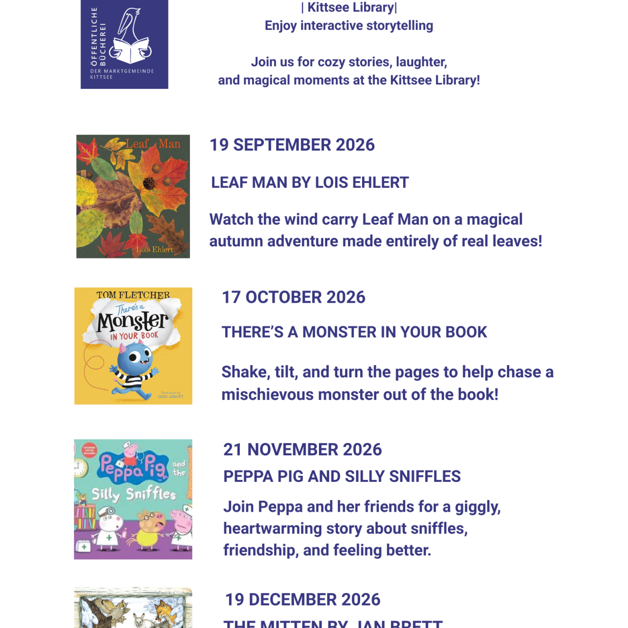 English Story Time Herbst 2026